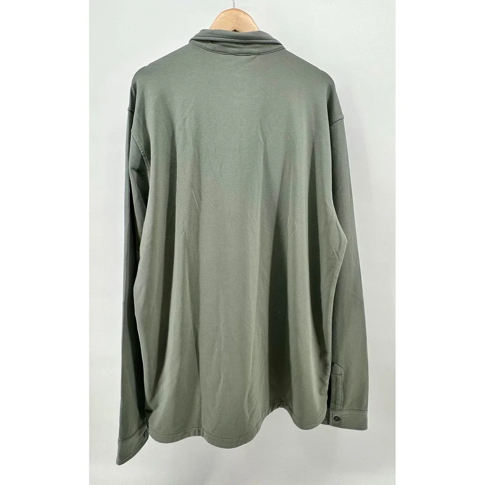 Vuori Boulevard Shirt Jacket Mens XXL Stormy Green V281 NWT Cotton Modal Shacket